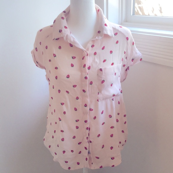 Anthropologie Rails Strawberries 🍓 Blouse - Picture 1 of 8